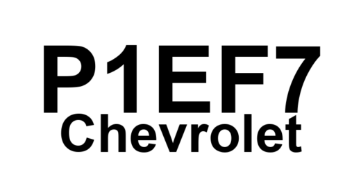 DTC P1EF7 Chevrolet - Definição em inglês: Battery Charger Control Module Ignition On/Start Switch Circuit High Voltage Definição em Português: Módulo de Controle do Carregador de Bateria - Tensão Alta no Circuito de Ignição/Ligação do Motor