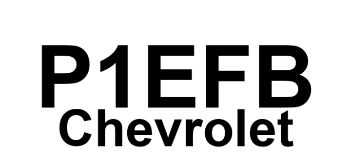 DTC P1EFB Chevrolet - Definição em inglês: Battery Charger High Voltage Converter 2 Input Current Too High Definição em Português: Conversor de Alta Tensão do Carregador de Bateria 2 - Corrente de Entrada Muito Alta
