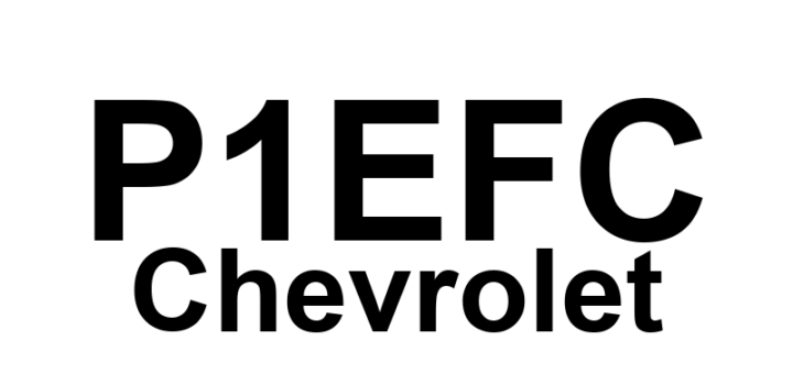 DTC P1EFC Chevrolet - Definição em inglês: Battery Charger Control Module System Voltage Low Voltage Definição em Português: Módulo de Controle do Carregador de Bateria - Tensão do Sistema Baixa