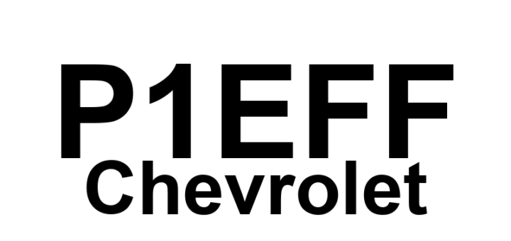 DTC P1EFF Chevrolet - Definição em inglês: Battery Charger Input Power Up Protection Circuit Performance Definição em Português: Circuito de proteção de entrada de energia do carregador de bateria - Desempenho inadequado.