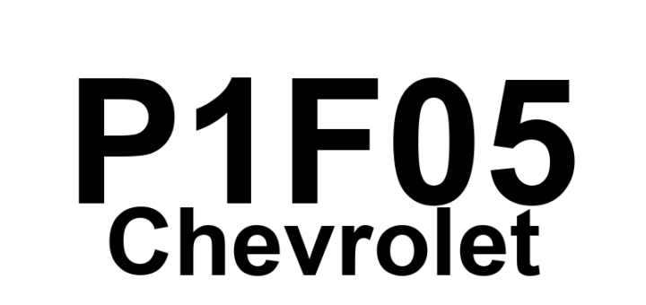 DTC P1F05 Chevrolet - Definição em inglês: Battery Charger Converter Input Voltage Performance Definição em Português: Tensão de Entrada do Conversor do Carregador de Bateria - Desempenho