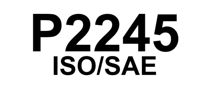 P2245 - "Sensor de Oxigênio - Circuito de Tensão de Referência Baixo (Banco 1 Sensor 1)"