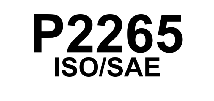 P2265 - "Sensor de Água no Combustível 'A' - Circuito com Falha de Faixa ou Desempenho"