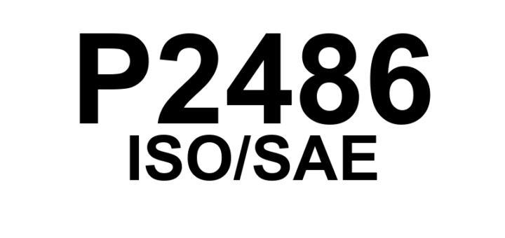 P2486 - "Sensor de Temperatura dos Gases de Escape - Circuito Baixo (Banco 2 Sensor 5)"