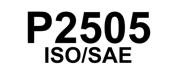 P2505 - "ECM/PCM - Sinal de Entrada de Alimentação"