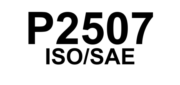 P2507 - "ECM/PCM - Sinal de Entrada de Alimentação Baixo"
