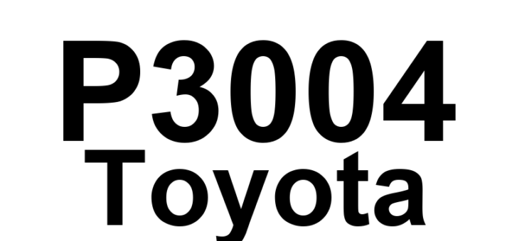 DTC P3004 Toyota - Definição em inglês: Power Cable Malfunction Definição em Português: Cabo de alimentação - Mau funcionamento