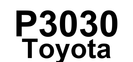 DTC P3030 Toyota - Definição em inglês: Battery Voltage Detective line Snapped Definição em Português: Linha de Detecção de Voltagem da Bateria - Quebrada
