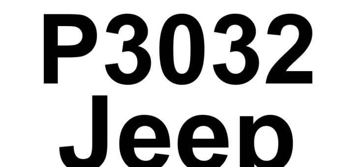 DTC P3032 Jeep - Definição em inglês: Barometric Pressure Sensor Performance Plausibility Definição em Português: Sensor de Pressão Barométrica - Desempenho Incoerente