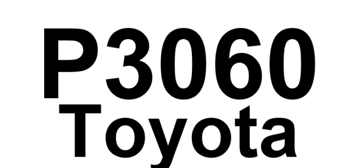 DTC P3060 Toyota - Definição em inglês: Battery Temperature sensor Circuit Malfunc-tion Definição em Português: Sensor de Temperatura da Bateria - Falha no Circuito