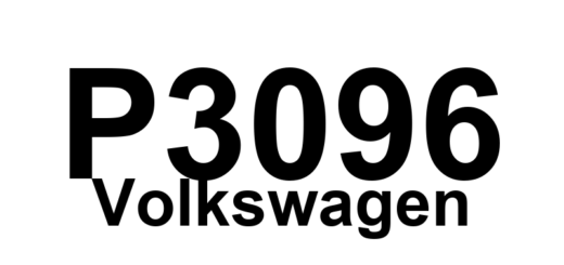 DTC P3096 Volkswagen - Definição em inglês: Internal Control Module Memory, Check Sum Error Definição em Português: Módulo de Controle Interno - Erro de Soma de Verificação da Memória