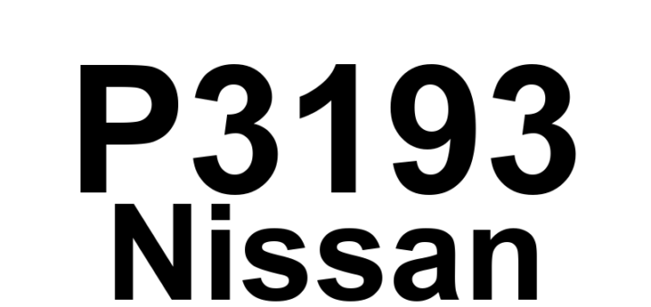 DTC P3193 Nissan - Definição em inglês: Fuel Run Out Definição em Português: Nível de Combustível - Sem Combustível