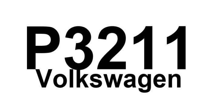 DTC P3211 Volkswagen - Definição em inglês: Exhaust (Bank 1 Sensor 1) Heater Return Connection Definição em Português: Conexão do Retorno do Aquecedor do Escapamento (Banco 1 Sensor 1).