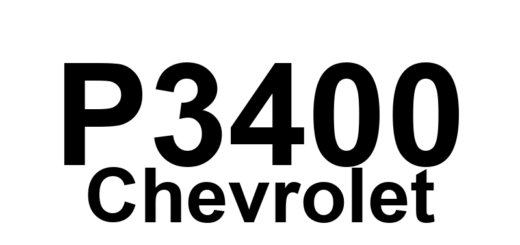 DTC P3400 Chevrolet - Definição em inglês: Cylinder Deactivation System Performance Definição em Português: Sistema de Desativação de Cilindro - Desempenho Insatisfatório