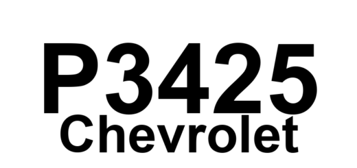 DTC P3425 Chevrolet - Definição em inglês: Cylinder 4 Deactivation Solenoid Control Circuit Definição em Português: Solenoide de Desativação do Cilindro 4 - Circuito de Controle