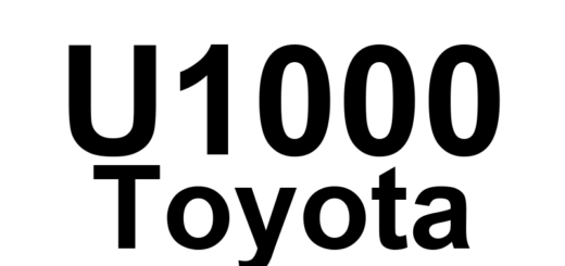 DTC U1000 Toyota - Definição em inglês: Can Communication Failure (Message Registry) Definição em Português: Falha na Comunicação CAN (Registro de Mensagens)