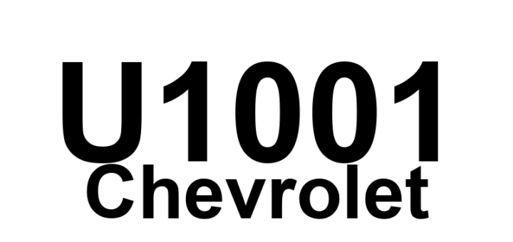 DTC U1001 Chevrolet - Definição em inglês: Lost Communication with XXX Definição em Português: Comunicação Perdida com XXX