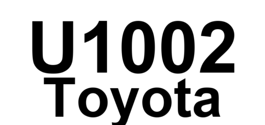 DTC U1002 Toyota - Definição em inglês: (CAN No. 2 BUS) Definição em Português: (BUS CAN Nº 2 - Problema de comunicação)