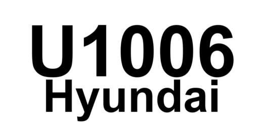 DTC U1006 Hyundai - Definição em inglês: DIS Low Voltage Detected Definição em Português: DIS - Baixa voltagem detectada.