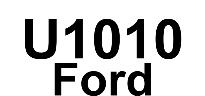 DTC U1010 Ford - Definição em inglês: Invalid Internal Control Module Monitoring Data Received From SOBDMC Definição em Português: Recebidos Dados de Monitoramento Inválidos do Módulo de Controle Interno - Módulo SOBDMC