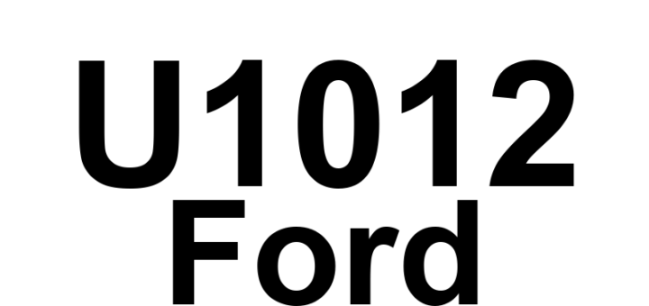 DTC U1012 Ford - Definição em inglês: Invalid Internal Control Module Monitoring Data Received From Anti-Lock Brake System (ABS) Control Module Definição em Português: Dados de Monitoramento do Módulo de Controle Interno Inválidos Recebidos do Módulo de Controle do Sistema de Freio Antitravamento (ABS).