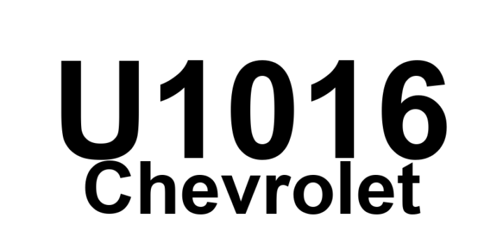 DTC U1016 Chevrolet - Definição em inglês: Loss of Communications with PCM Definição em Português: PCM - Perda de Comunicação