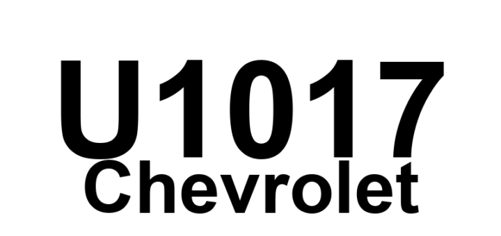 DTC U1017 Chevrolet - Definição em inglês: Lost Communication With Engine Control Module Definição em Português: Módulo de Controle do Motor - Comunicação Perdida
