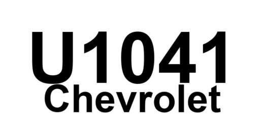 DTC U1041 Chevrolet - Definição em inglês: No Communication With Electronic Brake Control Module Definição em Português: Módulo de Controle Eletrônico de Freio - Sem Comunicação