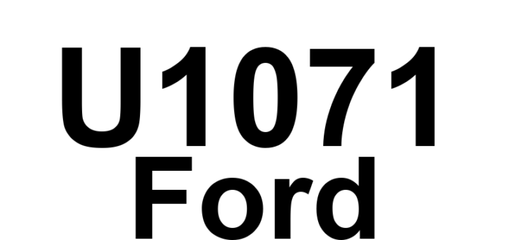 DTC U1071 Ford - Definição em inglês: Data Circuit Message Definição em Português: Circuito de Mensagem de Dados - Mensagem com Falha