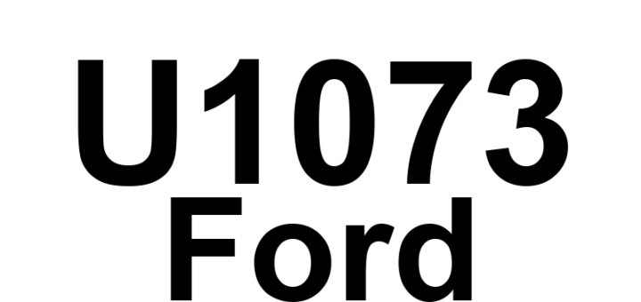 DTC U1073 Ford - Definição em inglês: Data Circuit Message Definição em Português: Circuito de Dados - Mensagem