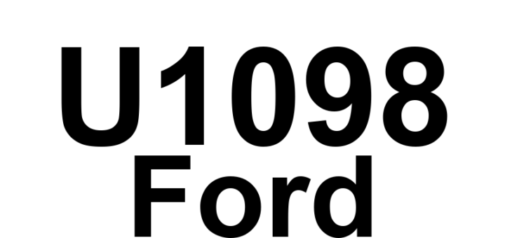 DTC U1098 Ford - Definição em inglês: Data Circuit Message Definição em Português: Circuito de Dados - Mensagem