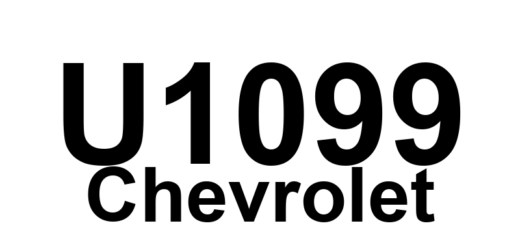 DTC U1099 Chevrolet - Definição em inglês: Loss of HUD Communications Definição em Português: Perda de Comunicação do HUD