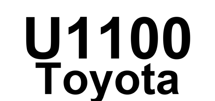 DTC U1100 Toyota - Definição em inglês: Lost Communication with Seat Belt Control ECU Definição em Português: Unidade de Controle do Cinto de Segurança - Comunicação Perdida