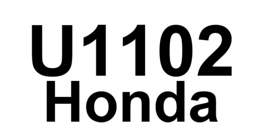 DTC U1102 Honda - Definição em inglês: F-CAN Malfunction (ECM/PCM Gauge Control Module) Definição em Português: Falha na F-CAN (Módulo de Controle de Medidores ECM/PCM)