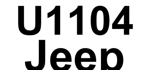 DTC U1104 Jeep - Definição em inglês: CAN C BUS CRC Performance Definição em Português: Desempenho do CRC do Barramento CAN C