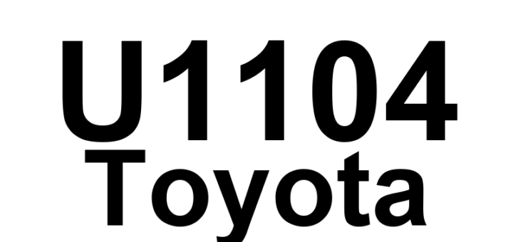 DTC U1104 Toyota - Definição em inglês: Lost Communication with Driving Support ECU Definição em Português: Unidade de Controle de Suporte à Condução - Comunicação Perdida