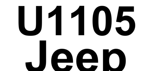 DTC U1105 Jeep - Definição em inglês: CAN B Signal Missing Definição em Português: Sinal do CAN B - Ausente