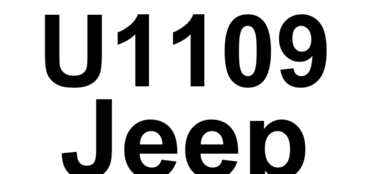 DTC U1109 Jeep - Definição em inglês: Engine Status -From Engine Control Module - Signal Not Available Definição em Português: Status do Motor - Sinal do Módulo de Controle do Motor Não Disponível