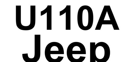 DTC U110A Jeep - Definição em inglês: Lost Communication With SCM - CAN-C Definição em Português: Comunicação Perdida com SCM - CAN-C