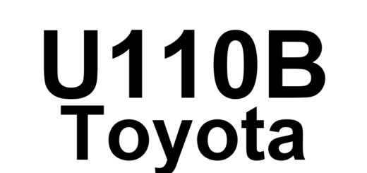 DTC U110B Toyota - Definição em inglês: Lost Communication with Parking Assist Control Module "B" Definição em Português: Comunicação Perdida com o Módulo de Controle de Assistência de Estacionamento "B"