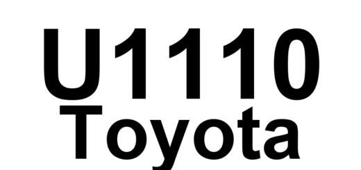 DTC U1110 Toyota - Definição em inglês: Lost Communication with Clearance Sonar Module Definição em Português: Comunicação Perdida com o Módulo Sonar de Distância