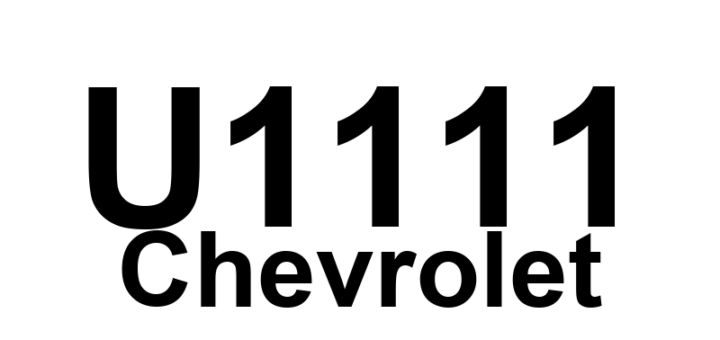 DTC U1111 Chevrolet - Definição em inglês: Lost Communication With Chime Module Definição em Português: Módulo de Campainha - Comunicação Perdida