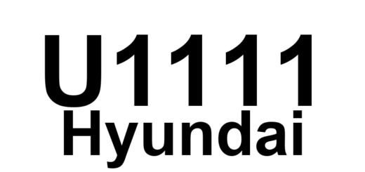 DTC U1111 Hyundai - Definição em inglês: Battery Sensor Fault Detected Definição em Português: Sensor da Bateria - Falha Detectada