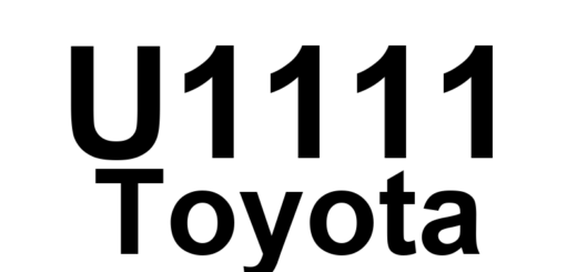 DTC U1111 Toyota - Definição em inglês: Lost Communication with Body No. 5 Module Definição em Português: Comunicação Perdida com o Módulo de Carroceria Nº 5.