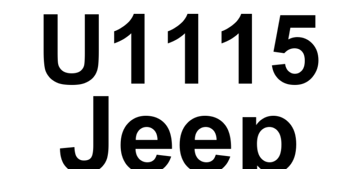DTC U1115 Jeep - Definição em inglês: Lost Communication With Right Front Tire Pressure Trigger Module Definição em Português: Módulo do Sensor de Pressão do Pneu Dianteiro Direito - Comunicação Perdida