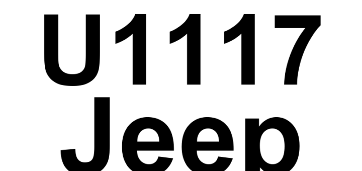 DTC U1117 Jeep - Definição em inglês: Lost Communication With Right Rear Tire Pressure Trigger Module Definição em Português: Módulo do Sensor de Pressão do Pneu Traseiro Direito - Comunicação Perdida