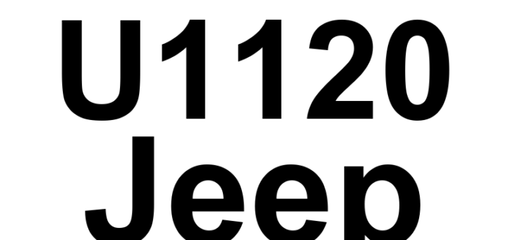 DTC U1120 Jeep - Definição em inglês: Lost Wheel Distance Message Definição em Português: Mensagem de Distância da Roda Perdida