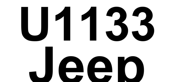 DTC U1133 Jeep - Definição em inglês: Lost Stop/Start Switch 1 Message Definição em Português: Mensagem Perdida do Interruptor de Partida/Parada 1