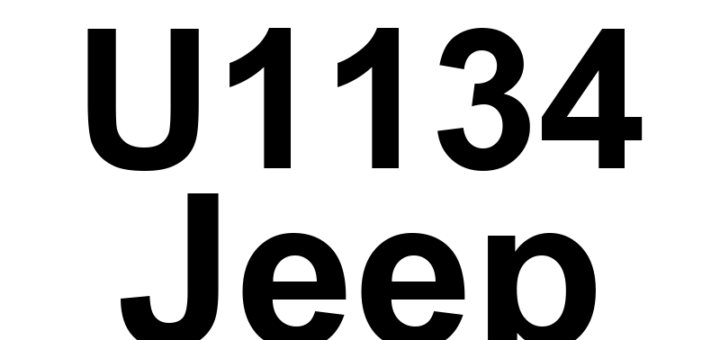 DTC U1134 Jeep - Definição em inglês: Lost Stop/Start Switch 2 Message Definição em Português: Mensagem de perda do interruptor Stop/Start 2