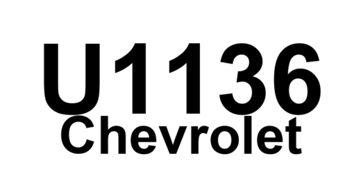 DTC U1136 Chevrolet - Definição em inglês: Lost Communications With Digital Audio Broadcast Definição em Português: Comunicações Perdidas com a Transmissão de Áudio Digital